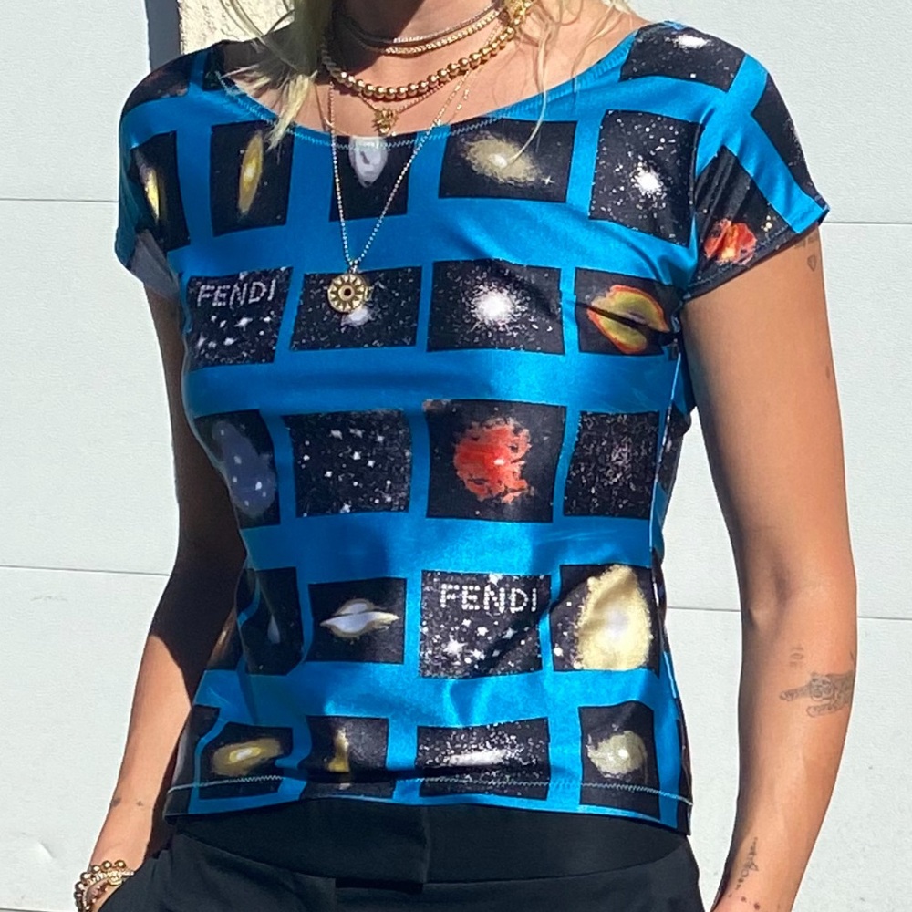 Fendi Cosmic Print Top